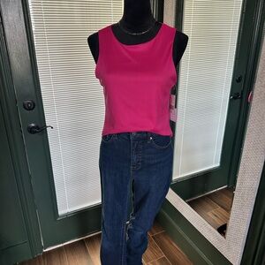 Women's Pink Sleeveless Top